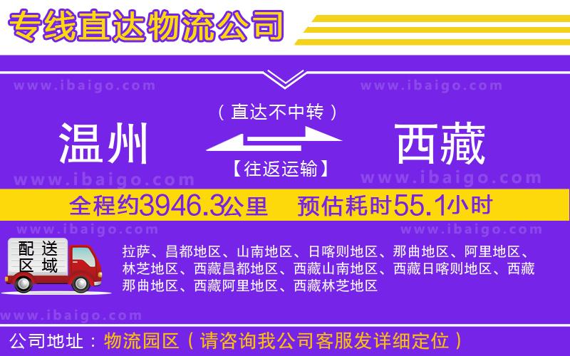 溫州到西藏貨運專線