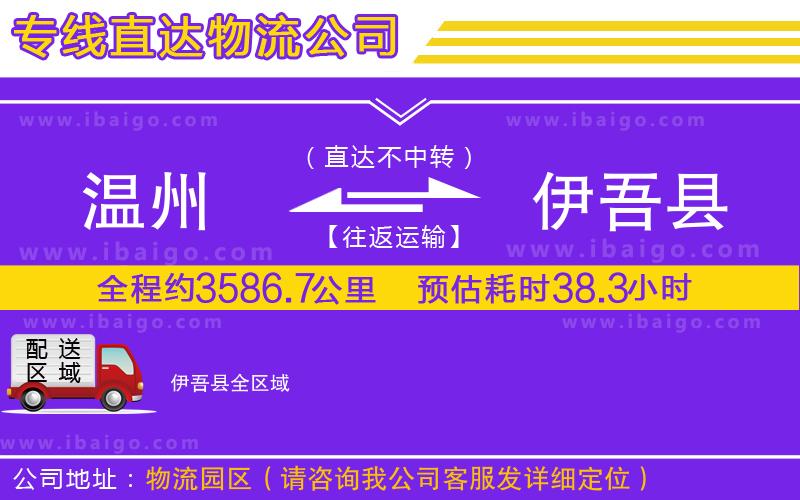 溫州到伊吾縣物流專(zhuān)線(xiàn)