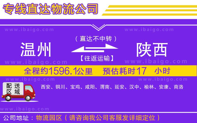 溫州到陜西物流專(zhuān)線