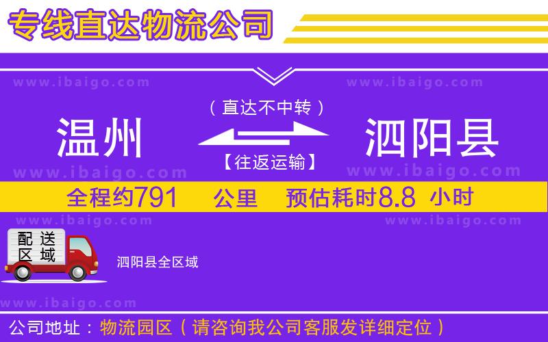 溫州到泗陽縣貨運(yùn)專線