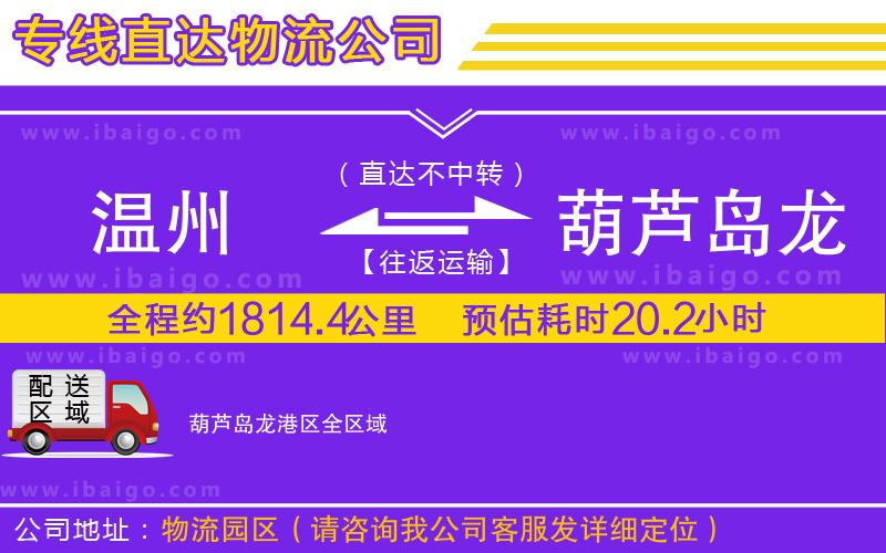 溫州到葫蘆島龍港區(qū)貨運(yùn)專(zhuān)線(xiàn)