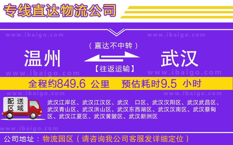 溫州到武漢貨運(yùn)公司